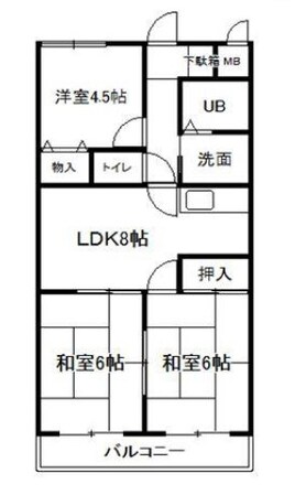 プラーフ夢野の物件間取画像